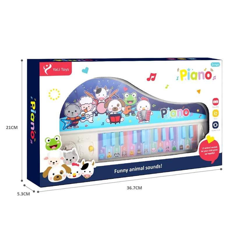 YaLi Toys  Electronic Piano Multifunctional Animal Sound Story Machine Parent Child Pretend Play Toy For Boys Girls