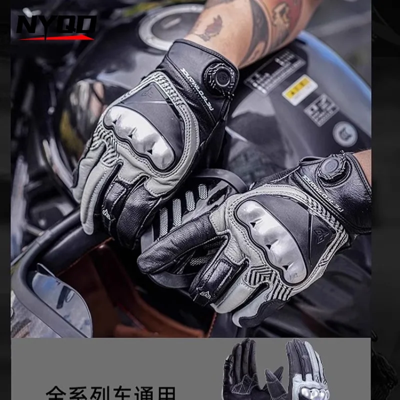 

DUHAN A8 High Strength TPU Sheepskin Anti Fall Unisex Four Seasons Breathable Full Finger Protective Motorcycle Riding Gloves