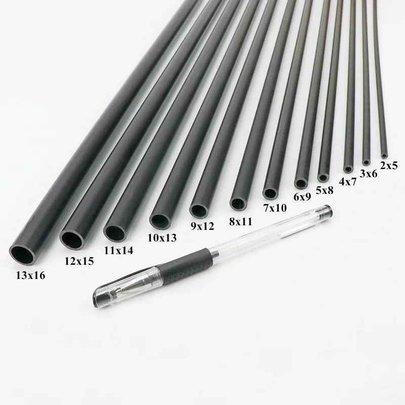 Black PVC Pipe Small Plastic pipe ID 2mm-16mm Garden Irrigation Hard Tube Aquarium Fish Tank Water Pipe Hoses Length 500mm