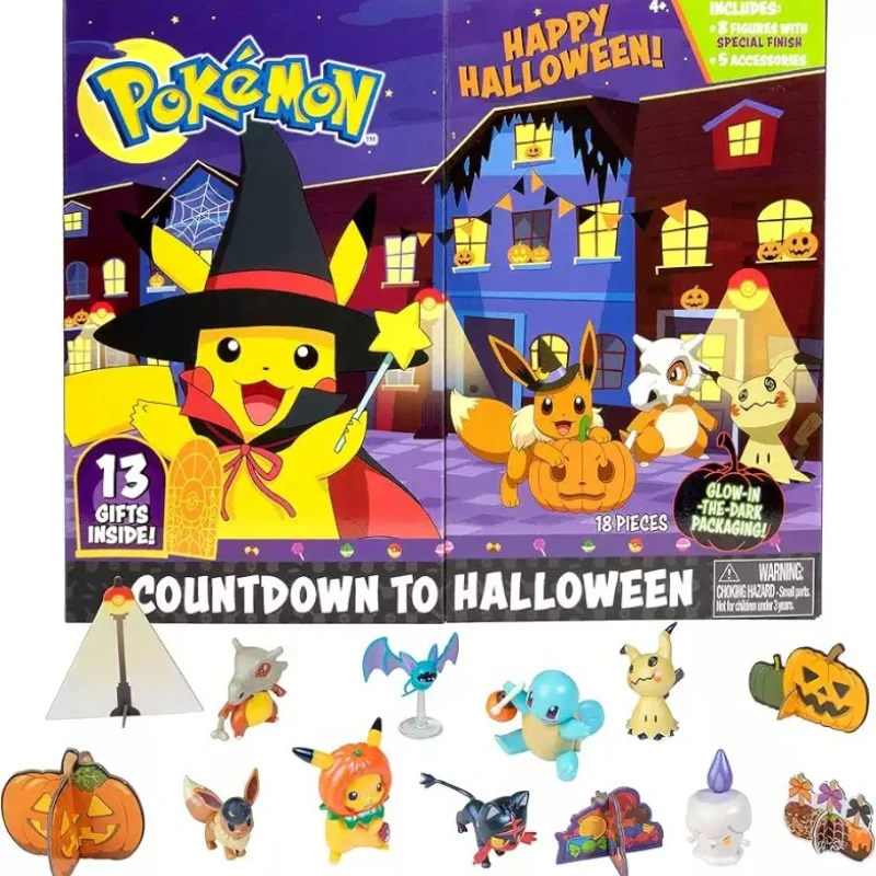 アニメポケモンピカチュウイーブイキューボーンミミッキュアクションフィギュアおもちゃハロウィンシリーズコレクションオーナメント男の子女の子ギフト