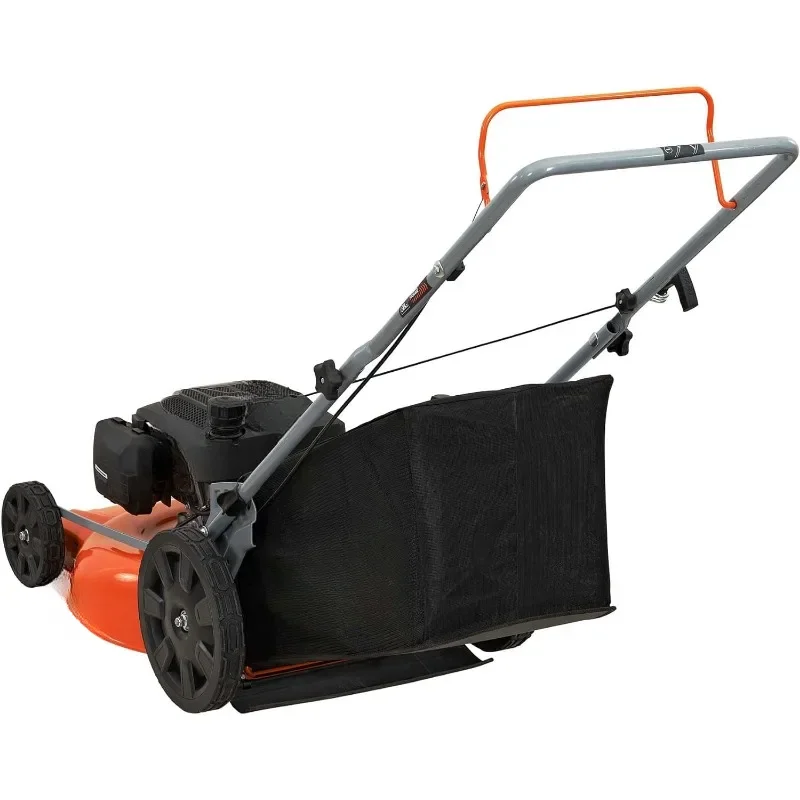 21 inch. Gas Walk Behind Push Lawn Mower, 170CC, 3 in 1, High Rear Wheels