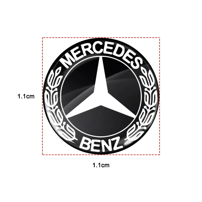 14mm Car Key Sticker Car Key Badge Emblem Replacement For Mercedes Benz W176 A B C E Ml Gl Cla Gla Glk W212 W204 W246 C117 X156