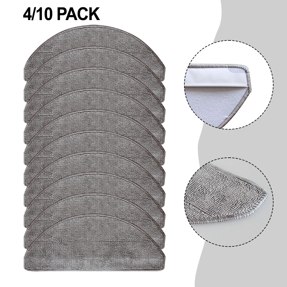 10/4 個マイクロファイバーモップ布掃除機モップ布キットポラリス PVCR 4250 / 4260 ロボット掃除機部品アクセサリー