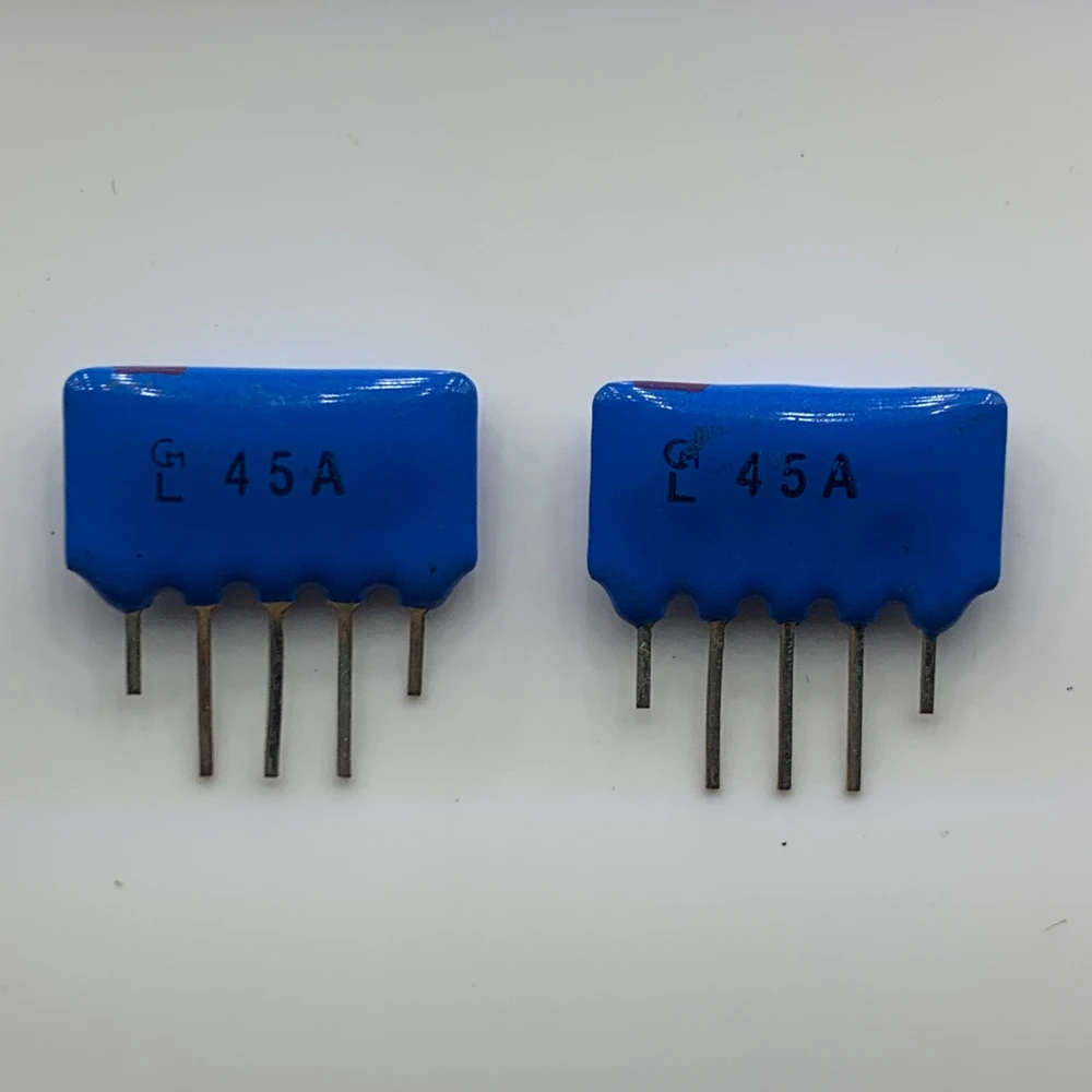 50pcs/imported ceramic filter SAF45MA210Z 45MHZ 45M 45A in-line 5-pin blue