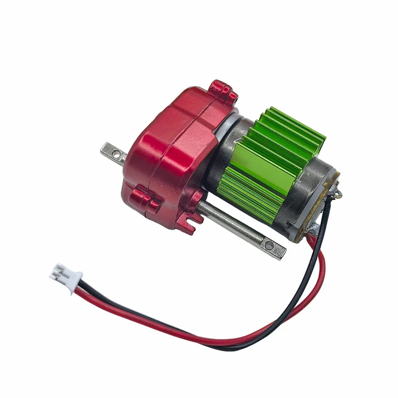 Rc Car Motor Gear Set Metal Gear Red Body Orange Radiator Electric Drive Upgrade Parts Remote Control Car Modification Parts