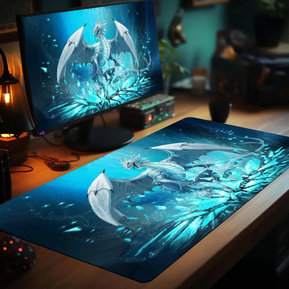 MTG Playmat Fantasy magic dragon theme Magic Card Battle Mat 35X60CM Desk mat tapete magic mtg Non-Slip Durable Stitched Edge