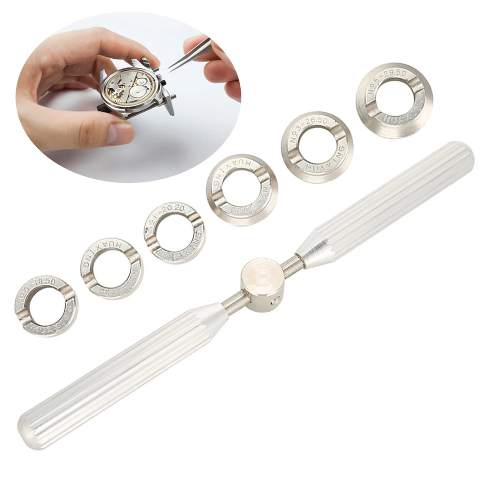 Watch Back Case Cover Opener Remover Wrench Dies Repairer Tool Set for Rolex Oyster Watch Case Opener Watch Back Case Remover image 3