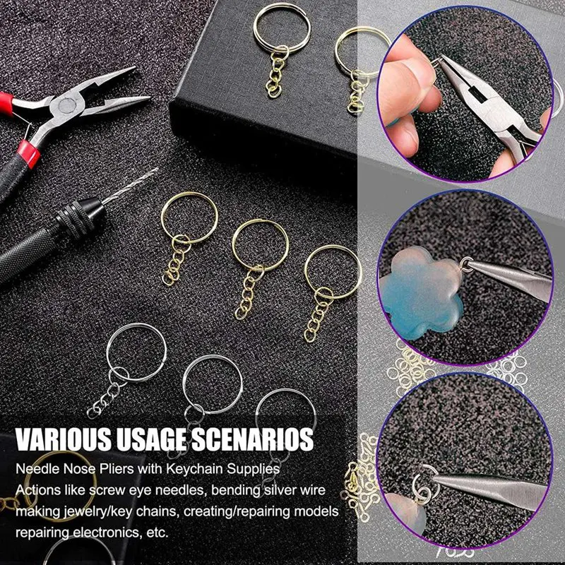 281Pc Pin Vise Hand Drill Bits Mini Drill Set For Resin Keychain Jewelry Casting,For DIY Resin Keychain Making Supplies