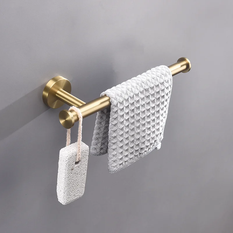 304Stainless Steel With Hook Towel Bar Wall Mount Bathroom Accessories Set Toilet Paper Holder Hand Towel Coat Robe Hook Hanger