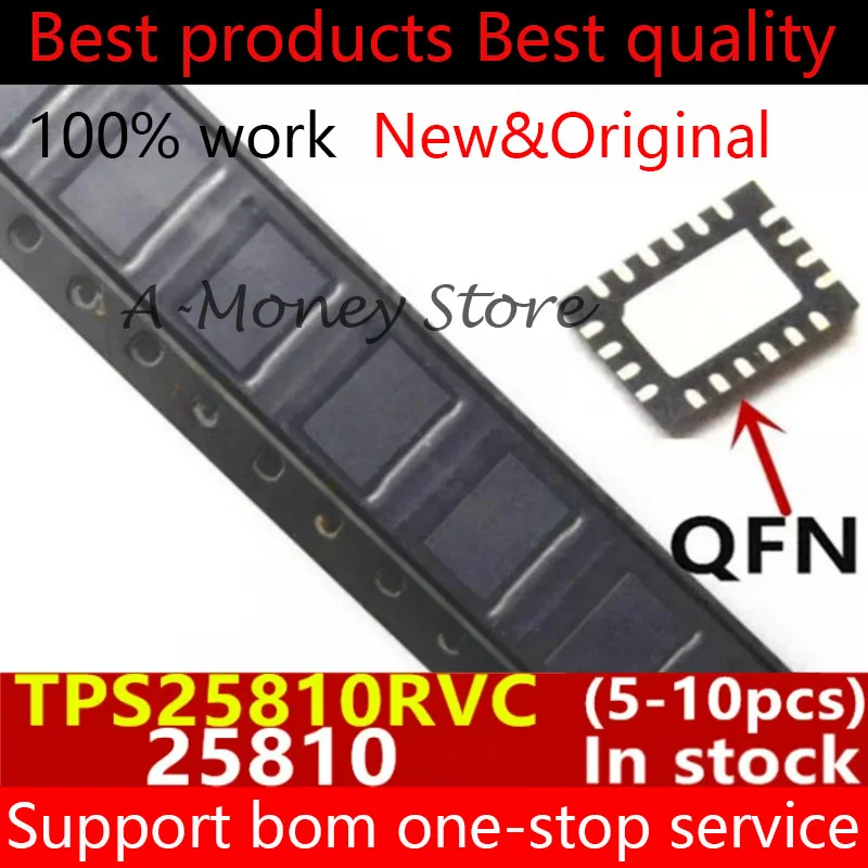 

(5-10pcs)TPS25810 25810 TPS25810RVC QFN-20