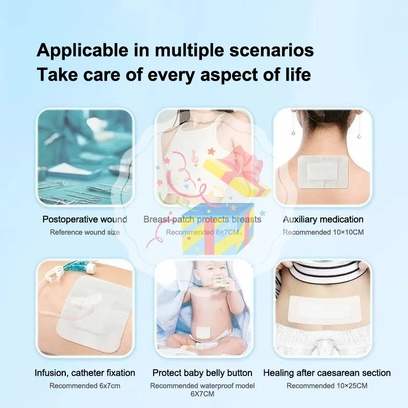 10/15/20/30 Pcs Waterproof Band-Aid Band Wound Dressing  Breathable Sterile Tape For Swimming Bath Wound Care Protect