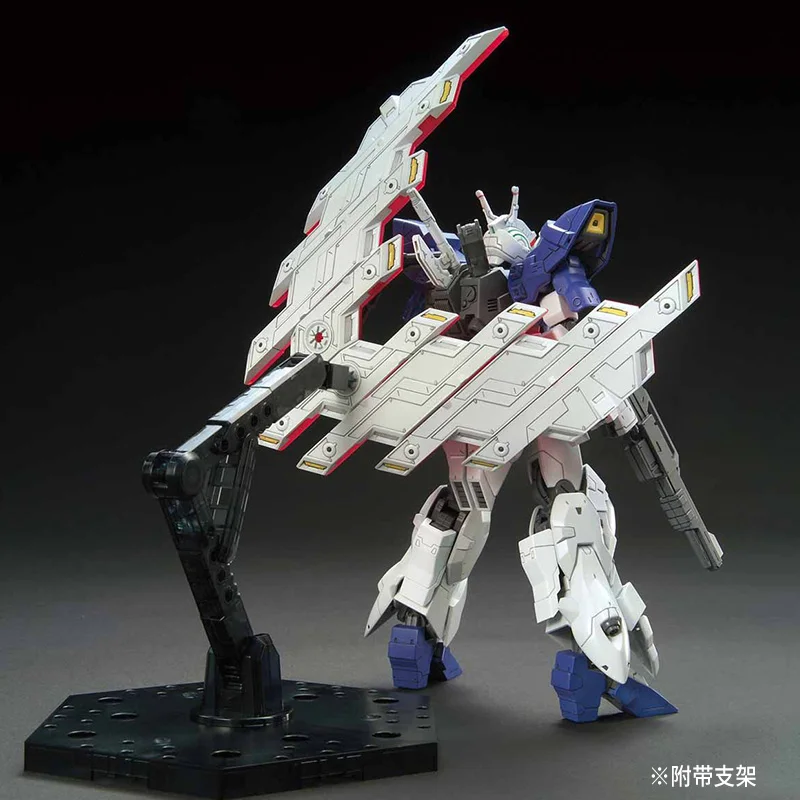 Na Stanie BANDAI Oryginalny HG 1/144 AMS-123X-X MOON GUNDAM Figurka Anime Model do Składania Zabawka Kolekcjonerska Ozdoby Prezent Dla Dzieci Chłopca