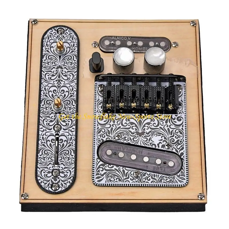E56D 3 Way Switch Control Plate Neck Pickup Set for Electric Guitar Replacement Parts