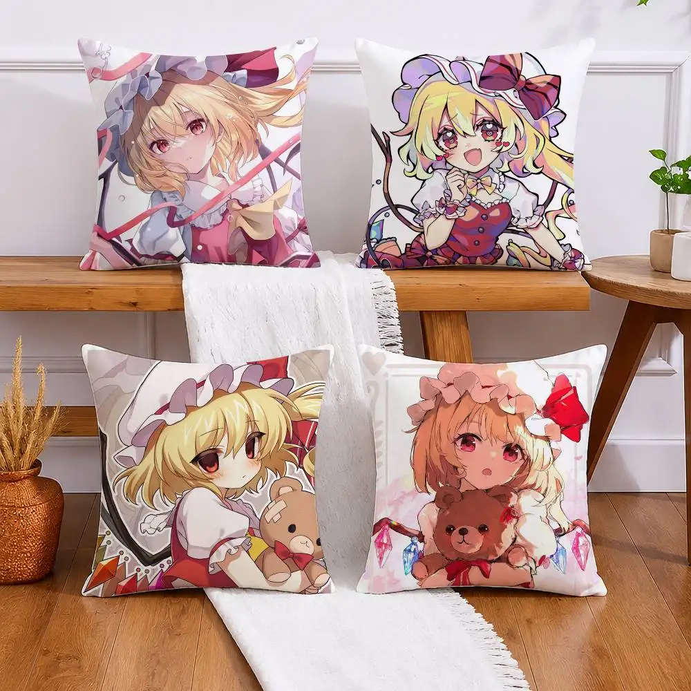 

Touhou Project Flandre Scarlet Pillow Case Cushion Cover Throw Pillow Case For Car Sofa