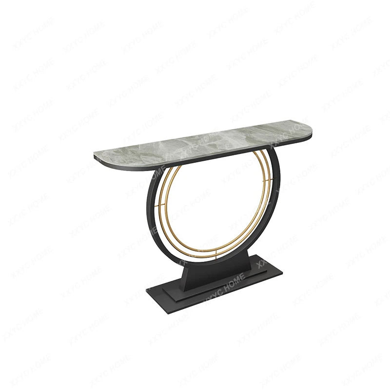 

Italian Style Light Luxury Console Tables Stone Plate Console Home Narrow Table Wall Living Room a Long Narrow