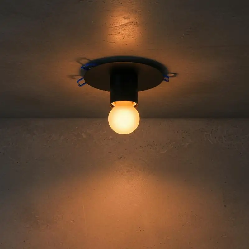 @*E27 Ceramic Lamp Base Fireproof with Metal Cap Spring Bracket Durable Socket for Commercial Residential Lighting Repair