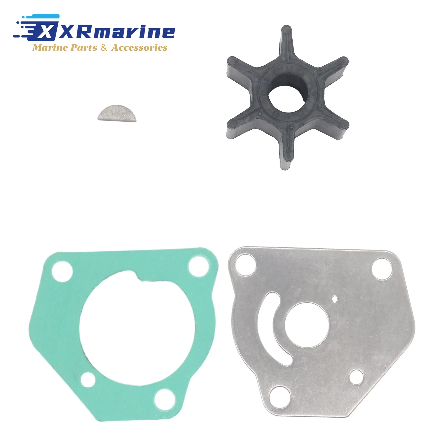 

Комплект для восстановления рабочего колеса водяного насоса, совместимый с 2-тактными подвесными моторами Suzuki 8 л.с. и 9.9 л.с. (модели DT8C, DT9.9C), запасные части