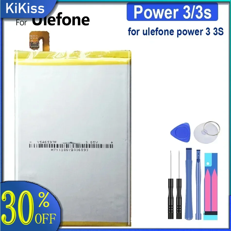 Mobile Phone Replacement Battery 6080mAh For Ulefone Power 3 3S