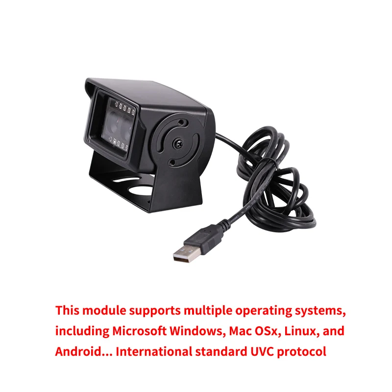 Modulo telecamera binoculare con riconoscimento facciale da 1 megapixel Visione notturna a infrarossi 850NM USB ad alta definizione gratuito con guscio