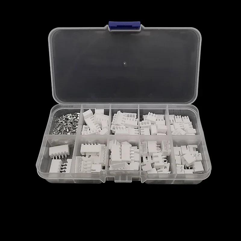 230 PCS JST PH 2.0mm / XH 2.54mm Pitch Terminals Kit - 2/3/4/5 Pin Male & Female Plug Plastic Housing Crimp Wire Connectors