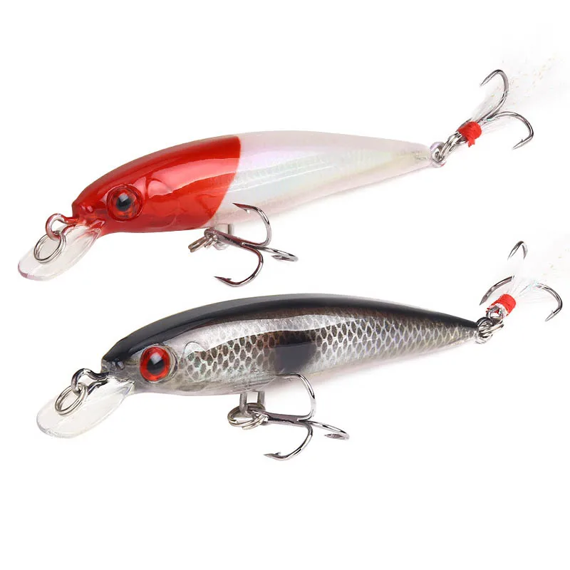 1Pc Minnow Fishing Lure 3D Eyes Swim Hard Fishing Bait 9cm 7g Artificial Bait Wobbler Crankbait Carp Bass Fishing Tackle