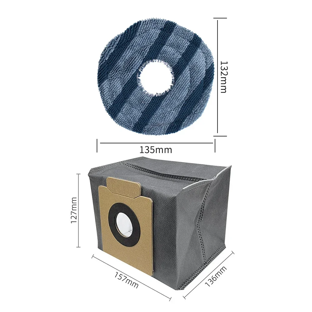 Kit de sac à poussière pour aspirateur Omni, brosses latérales principales, filtre de vadrouille, élimine les débris de poussière, fournitures d'esprit ères, X10 Pro, D343