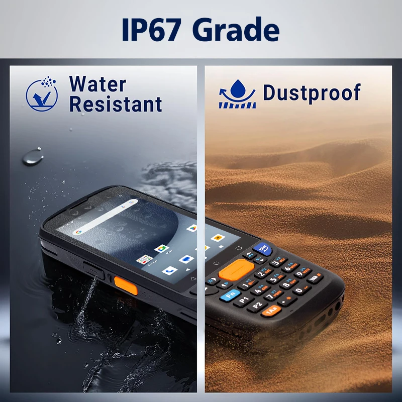 اليد محطة وعرة المساعد الشخصي الرقمي أندرويد 11 GMS ماسح الباركود 4 بوصة شاشة 4 + 64 5000mAh بطارية GPS 1D/2D/QR الماسح الضوئي للمخزون #6