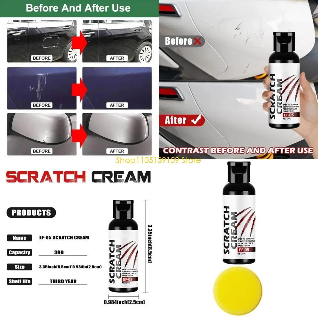 

Car Polish Wax Universal Use Quick Fix Car Scratch Repair Wax Long Lasting Scratch Remover Wax for Motorcycle Repair