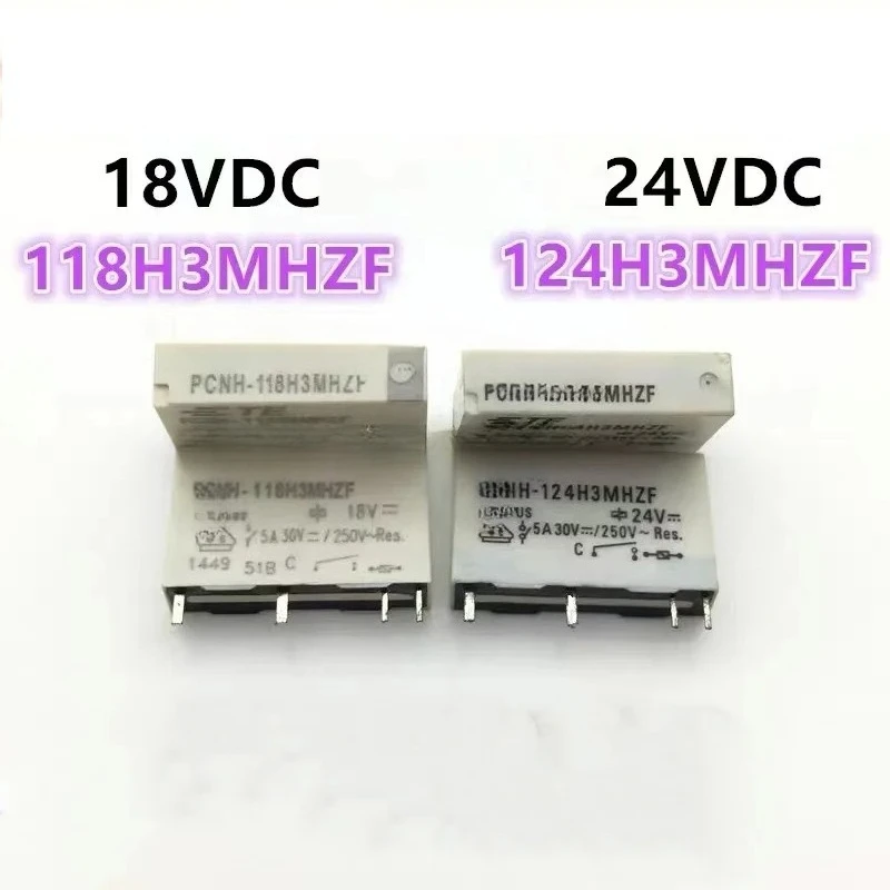 

10 шт. оригинальное реле PCNH-118H3MHZF PCNH-124H3MHZF 4-контактное PCNH 118H3MHZF 18VDC 118H3MHZF 24VDC реле новое оригинальное реле