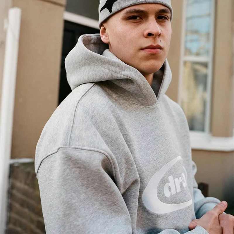 Street style American hip hop hooded pullovers for men and women with the same new sweater ins style in autumn and winter.