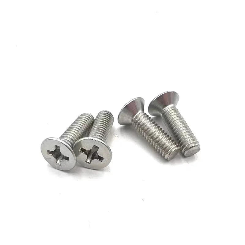 50x M1.2 M1.4 M1.6 M2 M2.5 M3 M3.5 M4 Mini Micro Small Black 304 Stainless steel Cross Phillips Flat Countersunk Head Screw Bolt