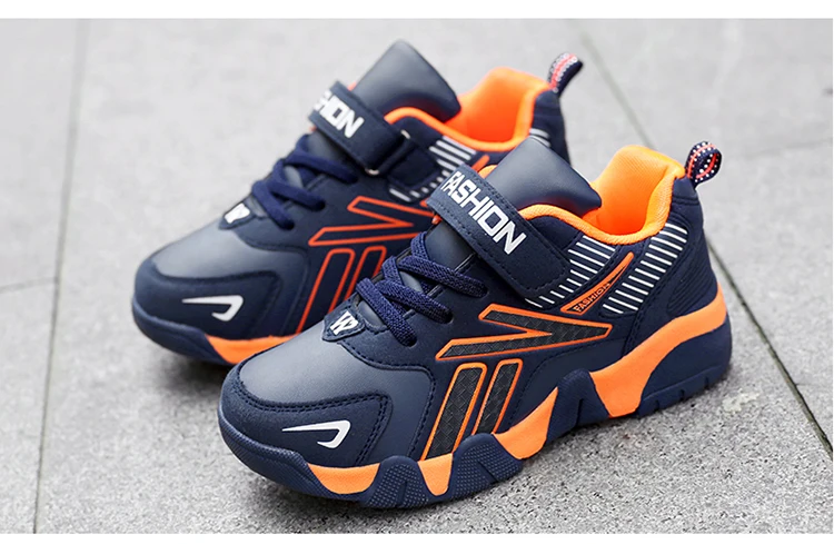 Kinder Jungen Schuhe Schule Sport Mode Leder Für Kinder Tennis Casual Turnschuhe Kinder Junge Laufen 7-12 Jahre Walking schuh – Detail 2