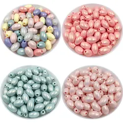 10pcs 9mm*14mm Macaron Color Acrylic Barrel Faceted Beads Handmade DIY Necklace Bracelet Beaded Material