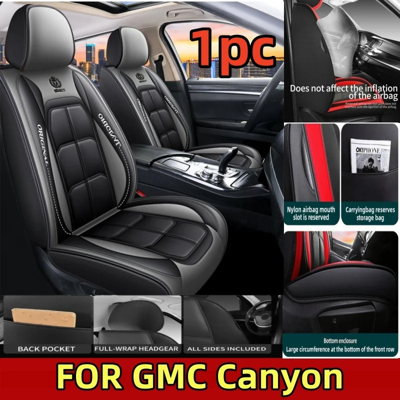 

FOR GMC Canyon car Seat Cover All-inclusive artificial leather waterproof and wear-resistant front muscle seat covers 1PC