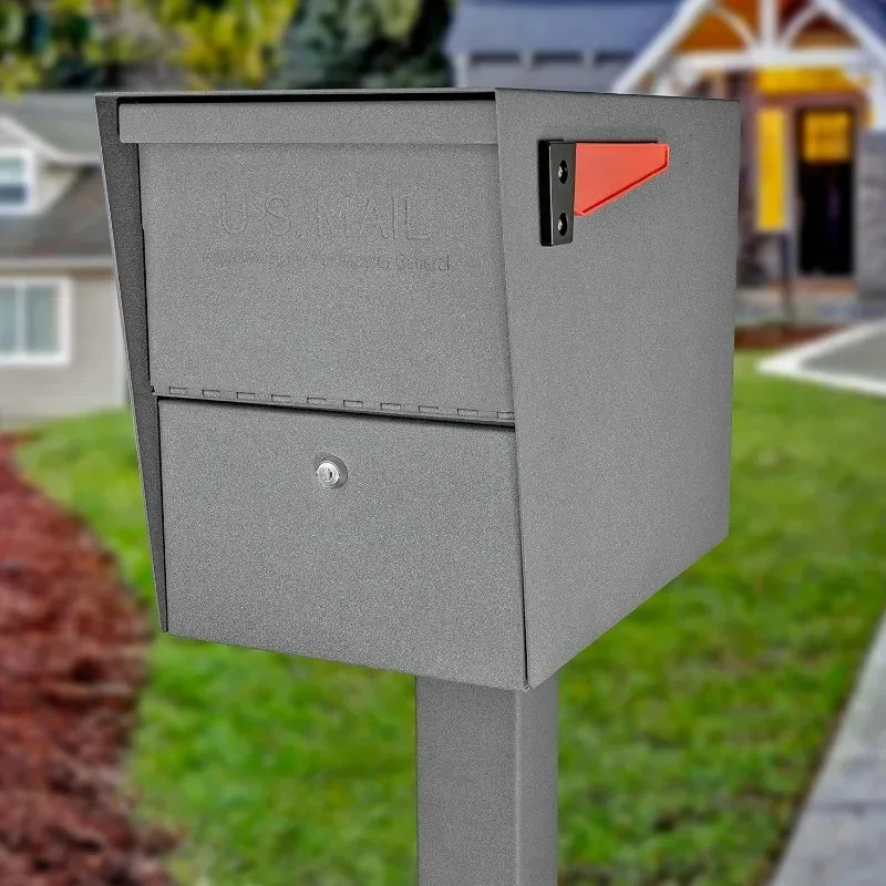 Mail Boss 7205 Package Master Curbside Locking Security Mailbox | Granite 21.5 x 12 x 16.5 inches