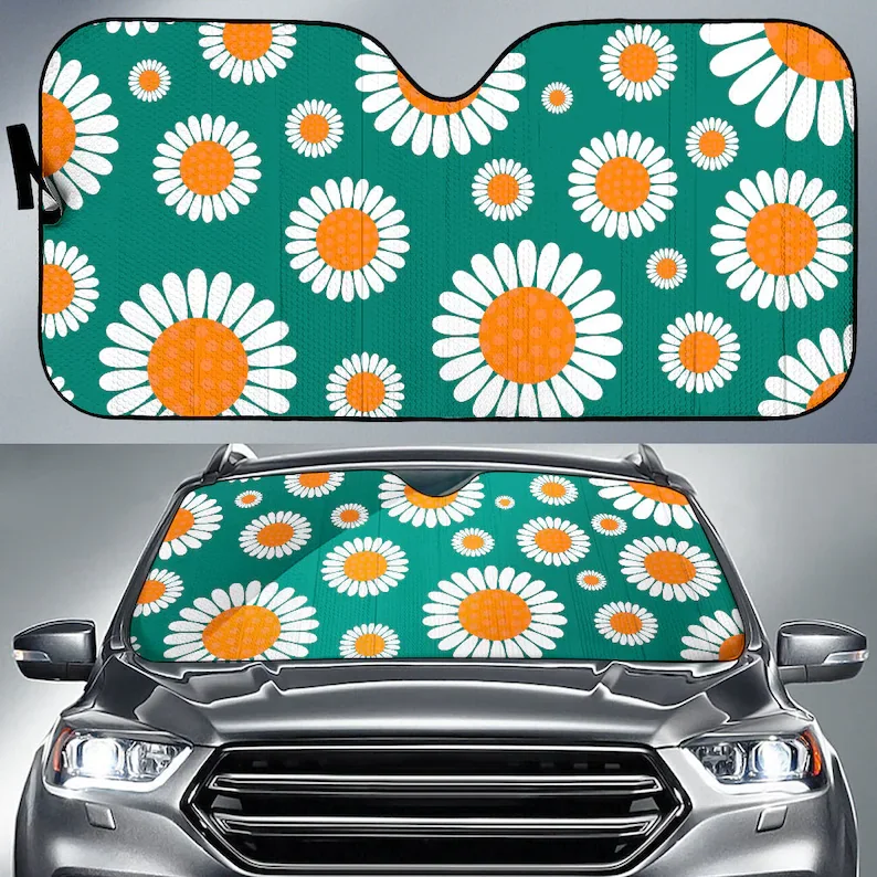 

Daisy Auto Sunshade, Daisies, Cute Car Accessories, Sunshade For Car Windshield, New Driver Gift, Graduation Gift, Birthday Gift