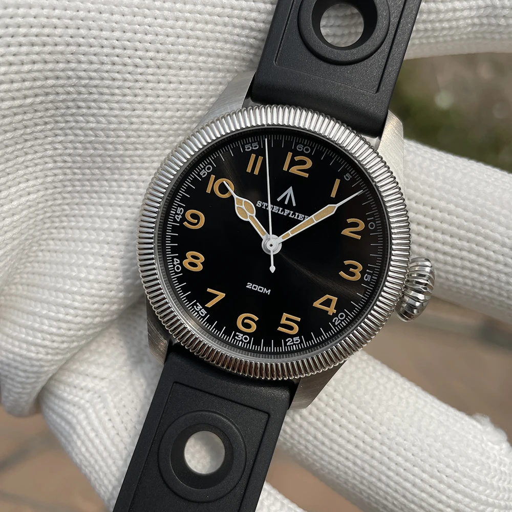 STEELFLIER Offizielle SF741 klassische Quarz-Armbanduhr, Souvenirs, Saphirspiegel, VH31, stumm, 200 m wasserdicht, luxuriöse Leuchtuhr – Detail 24