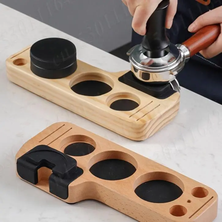 

Подставка для портафильтра для кофе, чайная посуда, сосновая древесина, 51/53/58 мм, универсальный портафильтр-органайзер, рычаг для кофе, инструмент, коврик для тампера
