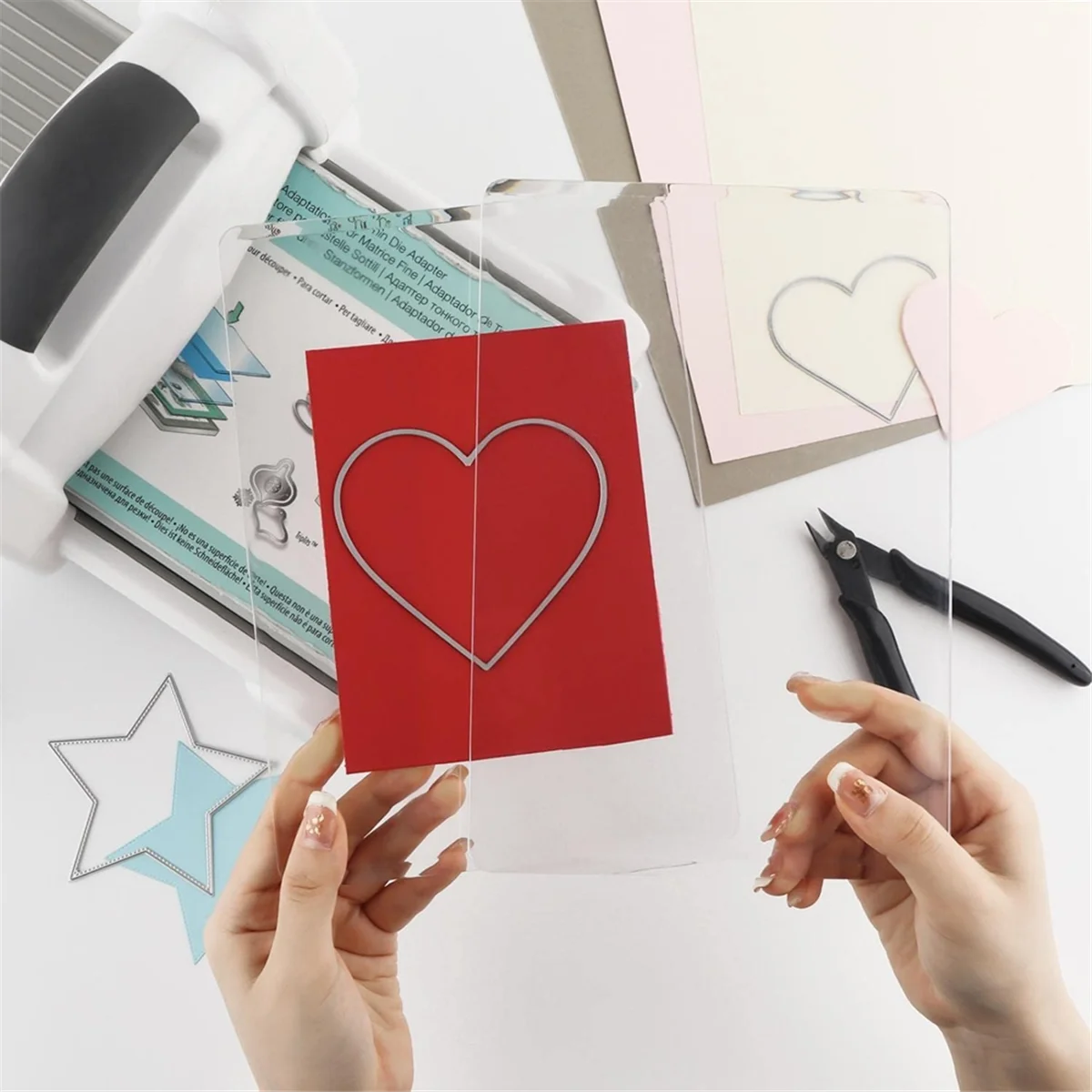 Tapis de Découpe Standard pour Machine à Découper, Planche à Découper en Plastique Polycarbonate, Polymères, 2 Pièces