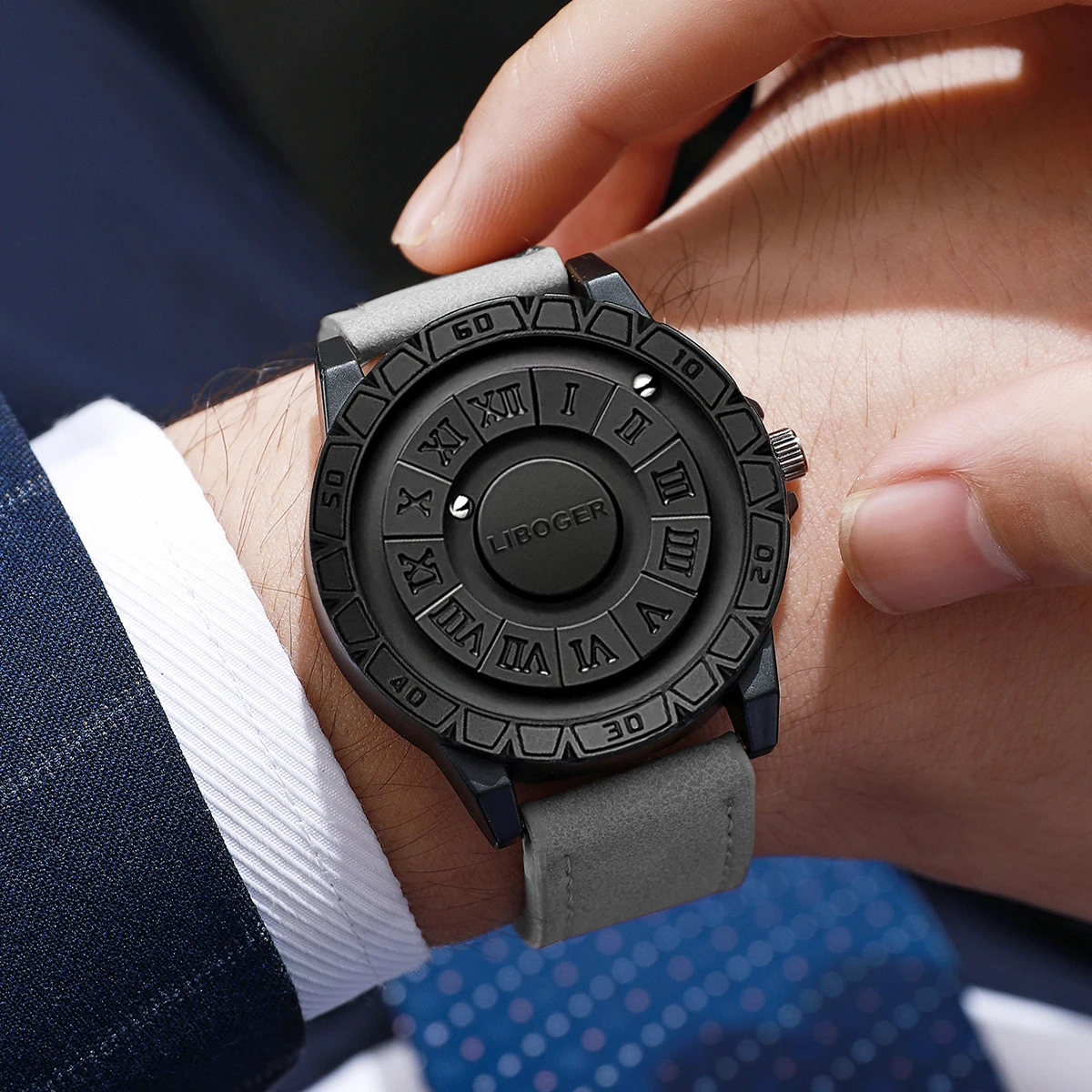 Luksusowe męskie zegarki bizne – Leather Watch Band Men recenzja i cena