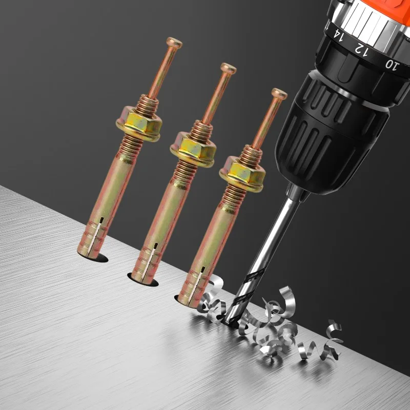 20/2 قطعة التوسع الثقيلة الترباس الكربون الصلب جدار المقابس توسيع أنبوب المطرقة البراغي ملموسة تحديد المراسي السحابة الأجهزة