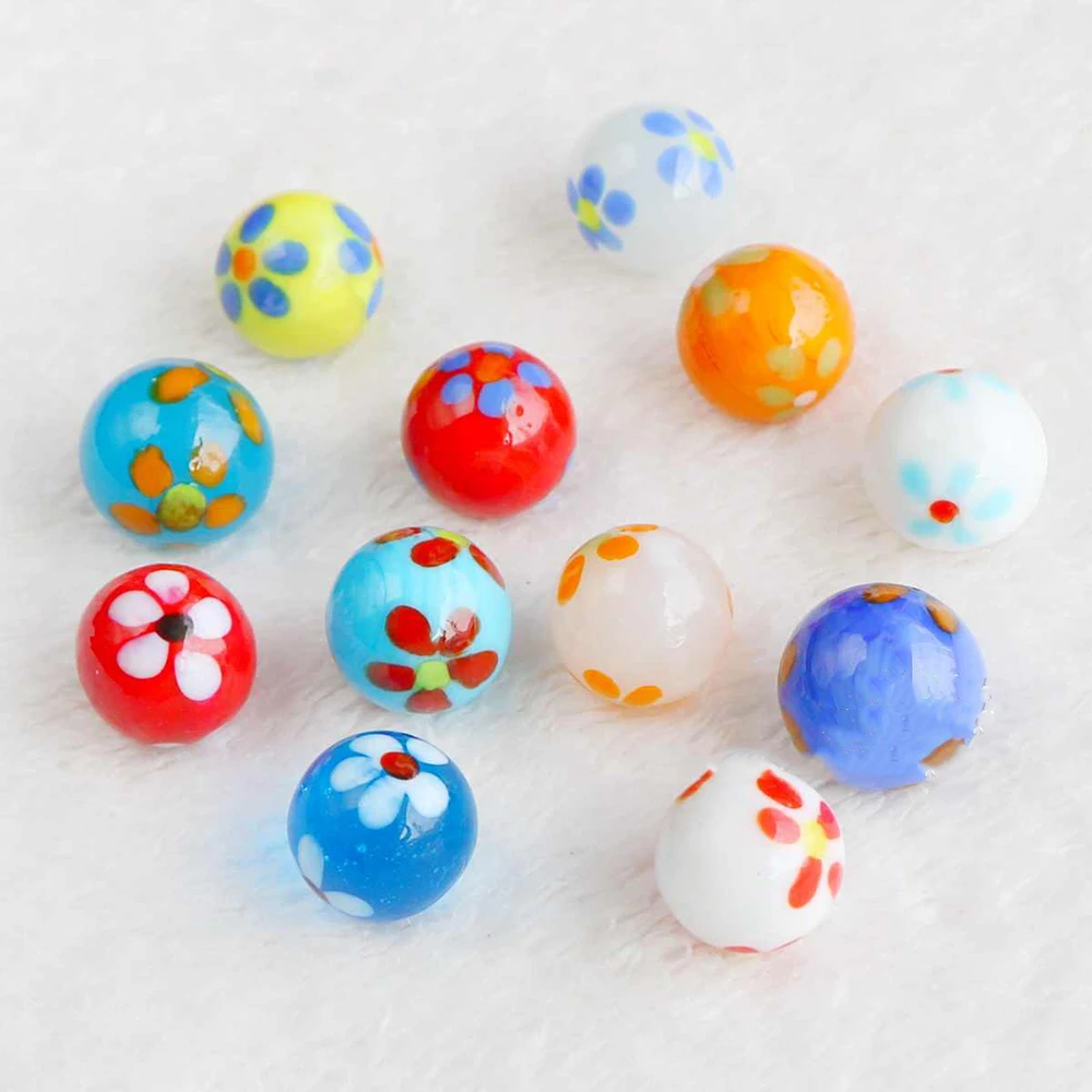 

10-100Pcs Diameter 16mm Colored Glass Crystal Flat Beads DIY Handicraft Accessories, Vases, Fish Tanks, Decorative Beads