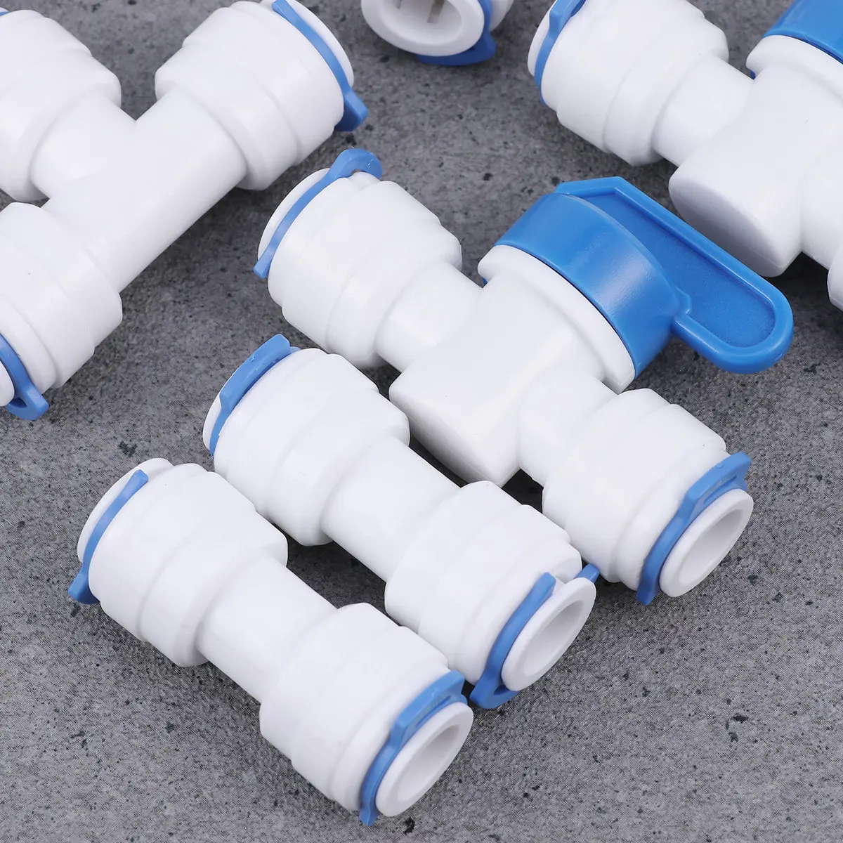 8 Pcs Water Pipe Connector Set Durable Material Easy Install Heavy Duty Practical Design Elbow Quick Connect Fits Reverse