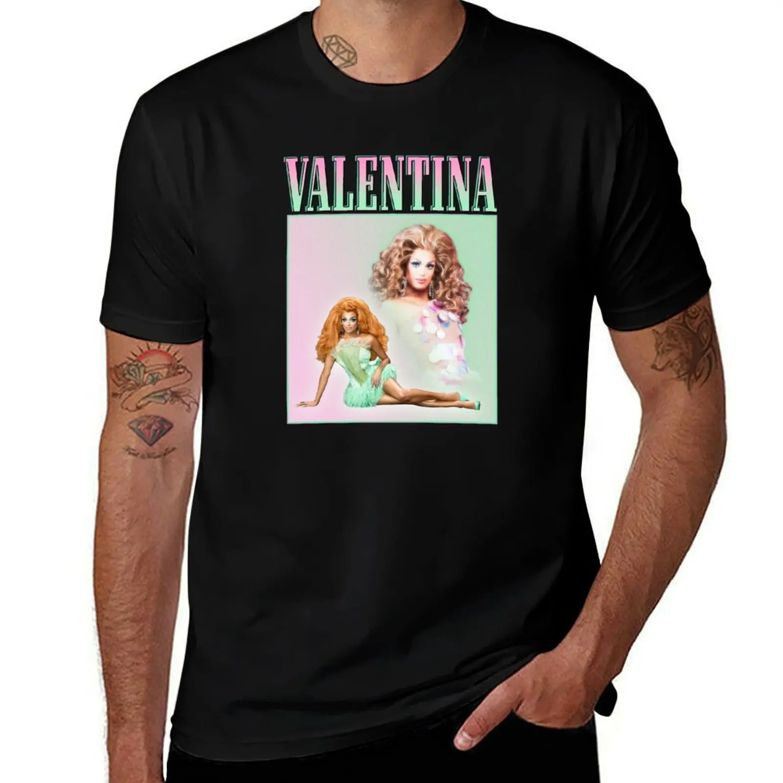 

Valentina vintage retro design T-Shirt g man t shirts for men anime tshirt cotton t shirts high quality T-Shirt
