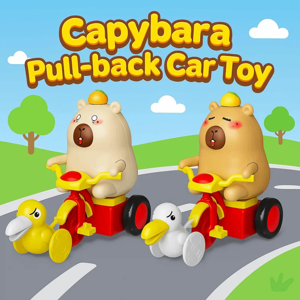 Uhrwerk Modell Aufzieh Capybara Pull-back Auto Cartoon Möwe Capybara Uhrwerk Lustige Nette Capybara Figur Geburtstag Geschenke