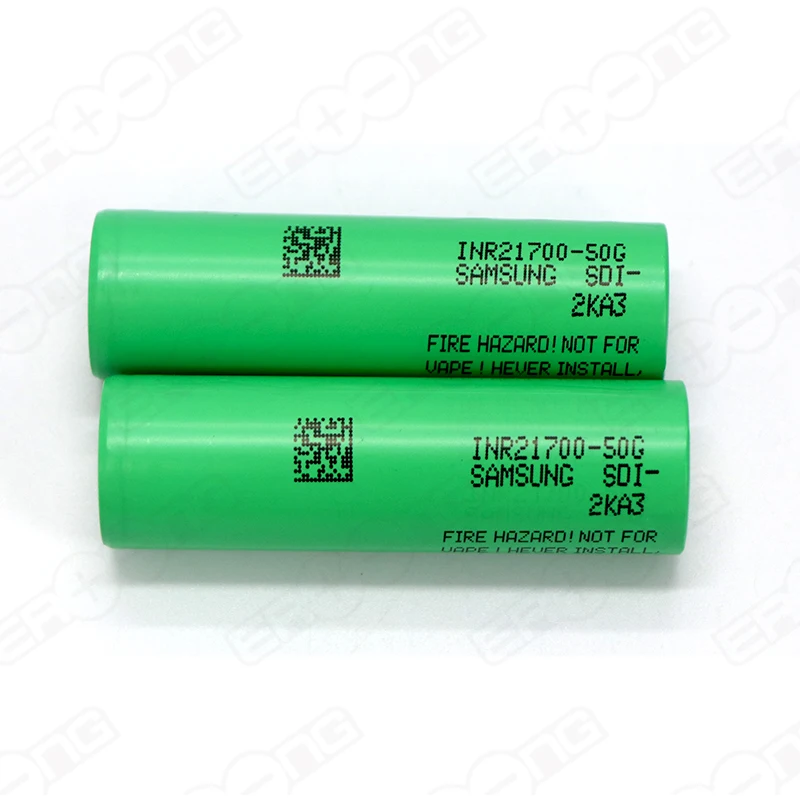 Authentic 3.7V 21700 Battery 5000mAh Lithium-ion Rechargeable Battery 3C 15A INR21700-50G For Flashlight And Battery Pack