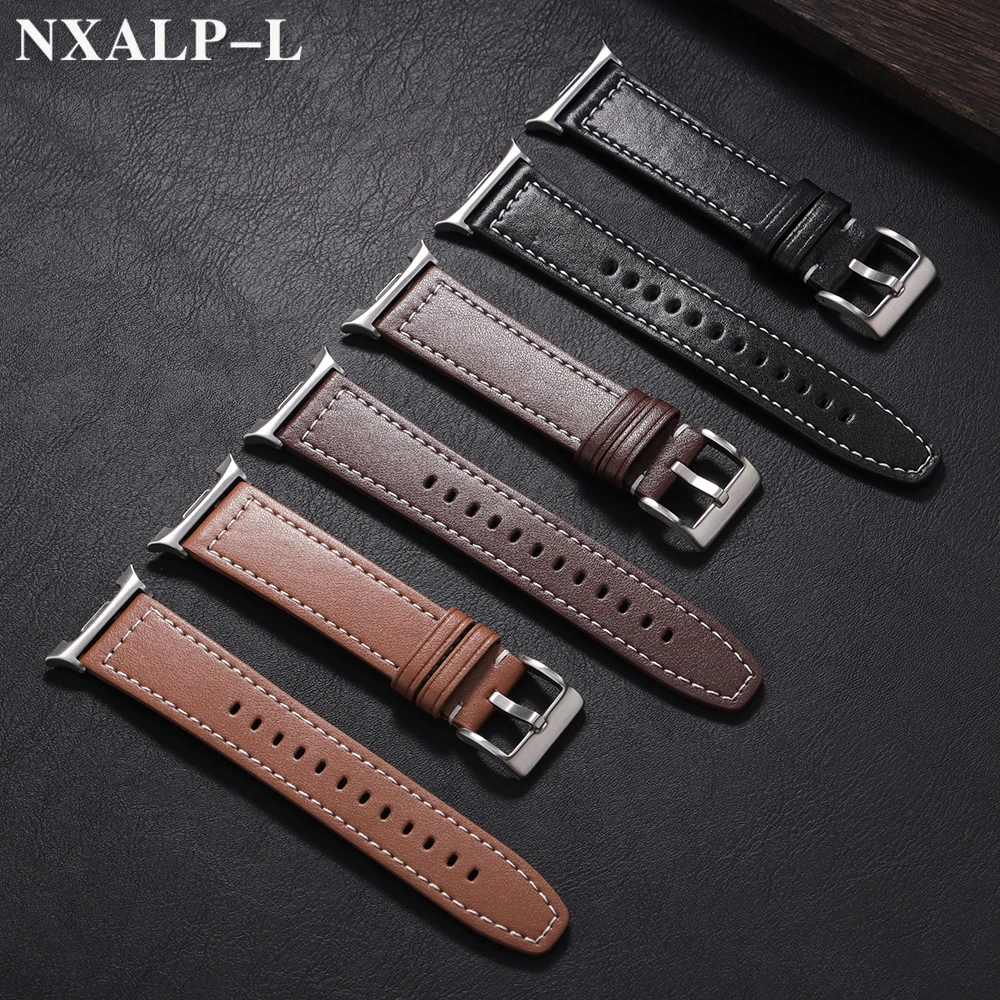 ไม่มีช่องว่างสายหนังสำหรับซัมซุงกาแล็กซี่วอทช์ 8 คลาสสิก 46 มม.สำหรับกาแล็กซี่วอทช์ 8 44 มม.40 มม.สร้อยข้อมืออุปกรณ์เสริม