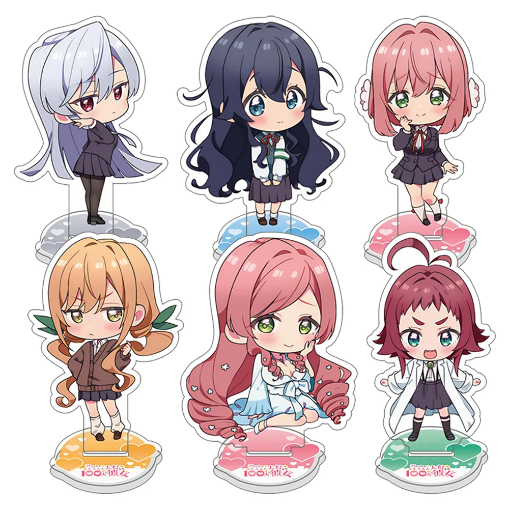 Anime Acrylic Stand Kimi no koto ga Dai Dai Dai Dai Daisuki na Hyaku-nin no Kanojo Hanazono Hakari  Figure Model Doll Gifts