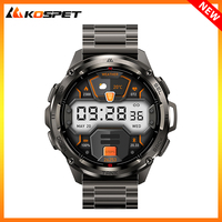 KOSPET TANK T3 Ultra GPS Military Smart Watch For Men Altimeter Compass Barometric IP69K 5ATM Waterproof 60Days Battery AMOLED