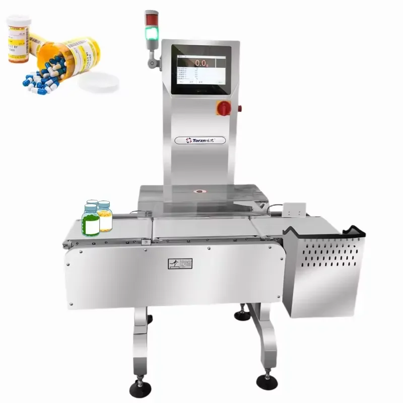 Conveyor Belt Weight Check Checkweigher Food Weighing Scale for Bottles Product and Food Industry Weighing Machines